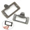 (S) 6x Handle File Name Card Cabinet Label Holder Antique Brass Drawer Pull Frame Zekai 5