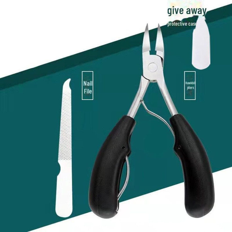 (black, unpolished + rubbing film) "nail Clippers & Tools: Large Scissors, Hawkbill Pliers, Pedicure & Ingrown Nail Instruments"