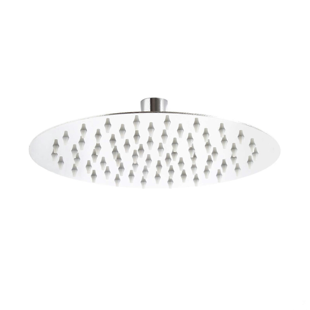 (As Show, One Size) Round Shower Head 20 Cm Head Rainfall Rainshower Shower Head Stainless St Xae 5093216586128