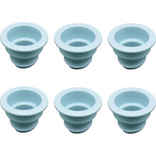 (As show, One size) 6 Pack Drain Pipe Seal Hose Silicone Plug,Silicone Sealing Plug Kitchen Pipe Sewer Seal Ring (Bl TGM