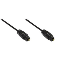 (As show, One size) Optical Audio/Fibre Optic Cable 1 m Toslink Male to Male Diameter 2.2 mm Bl OBX