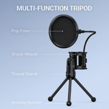 (As show, One size) Tripod Stand and Pop Filter for Podcasting, , Vocal Record COE
