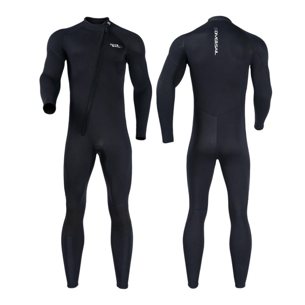 (black, M) 3mm Men Women Neoprene Wetsuits Surf Suit Kitesurf Snorkel Swimwear Scuba Diving Suit