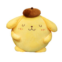 (Squint)Sanrio Pompompurin Plüschspielzeug Stoffpuppe Schlafkissen Dekor Geschenke Mädchen
