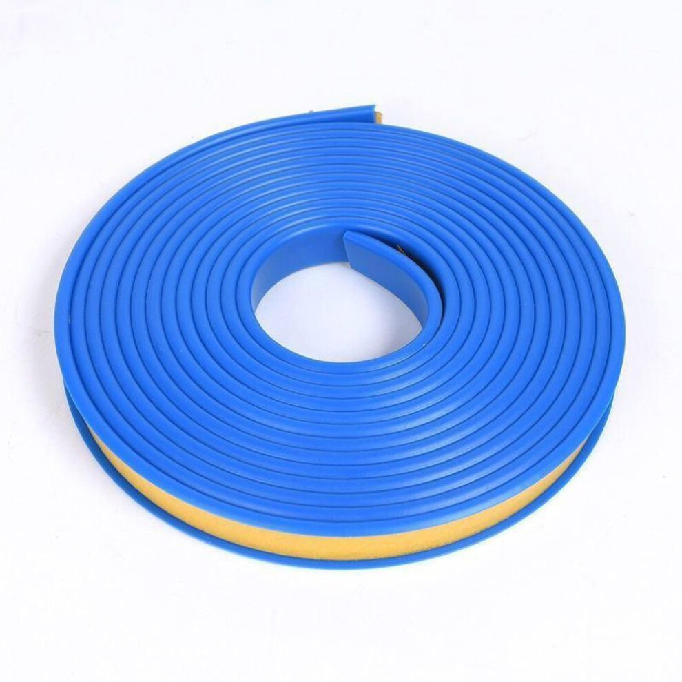 (blue, 18mm) New Soft Tpe Self-adhesive Edge Banding U-shaped Tape Seal Strip Cabinet Rubber Chair