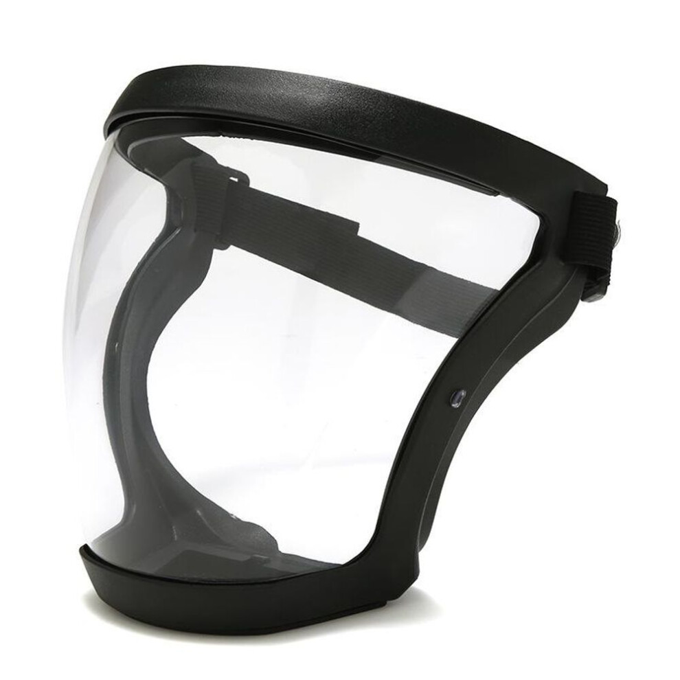 (black) Full Face Shield Transparent Safety Mask With Filthers Oil-splash Proof Eye Facial Anti-fog Head Cover Work Protection Glasses