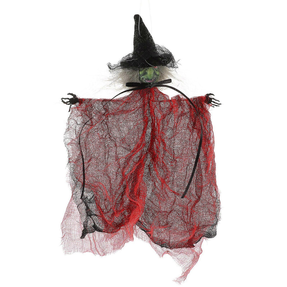 Kricely (Red, One Size) Hanging Ghost Figurine Horrible Halloween Decor Hanging Ghost Festival Hanging Accessory