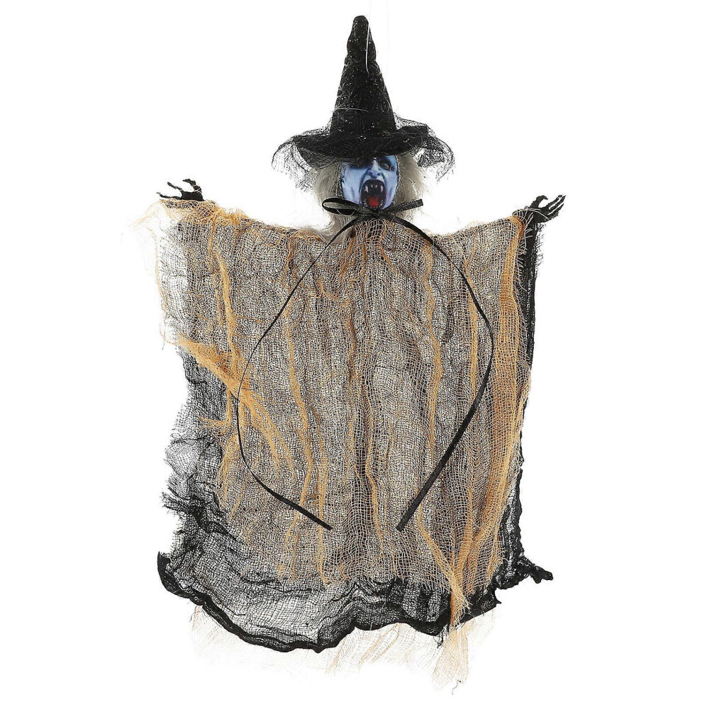 Kricely (Orange, One Size) Hanging Ghost Figurine Horrible Halloween Decor Hanging Ghost Festival Hanging Accessory