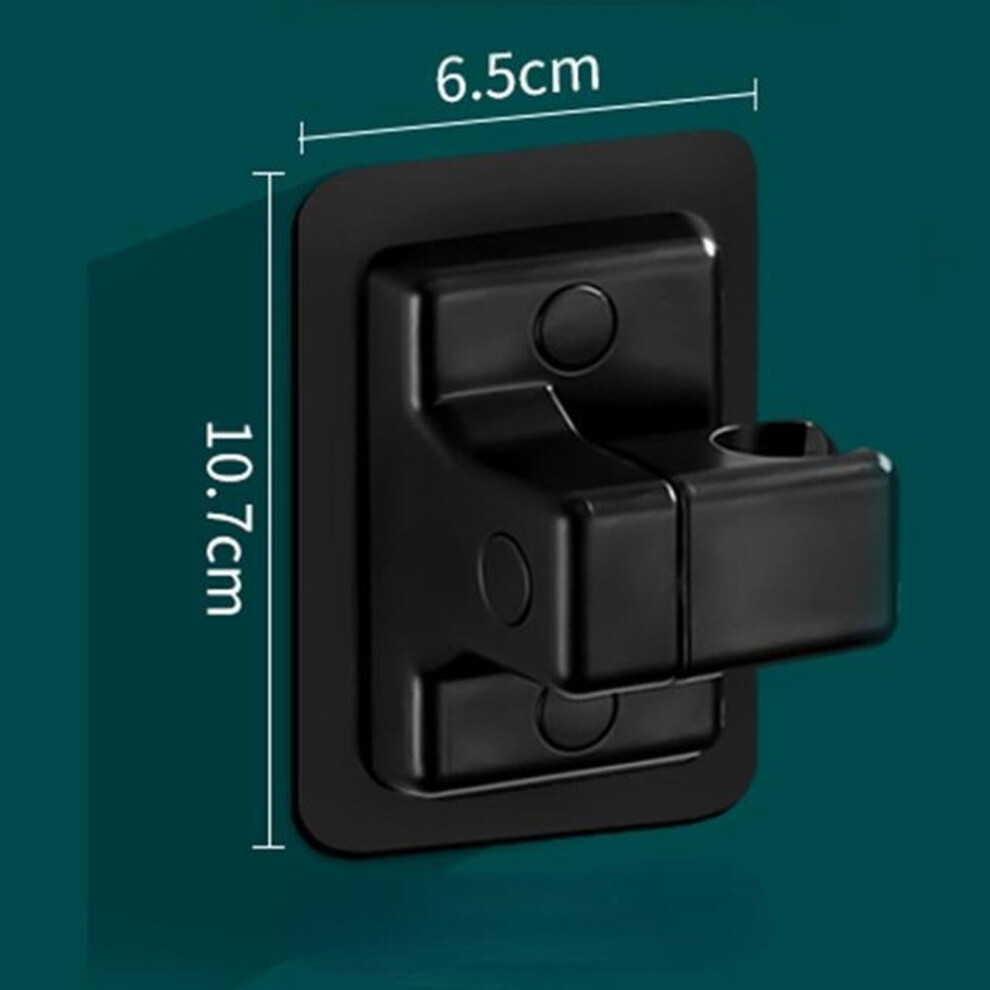 (black) 1pc Shower Head Holder Adjustable Wall Mounted Shower Holder Self-adhesive Showerhead Handheld Bracket Bathroom  Accessories