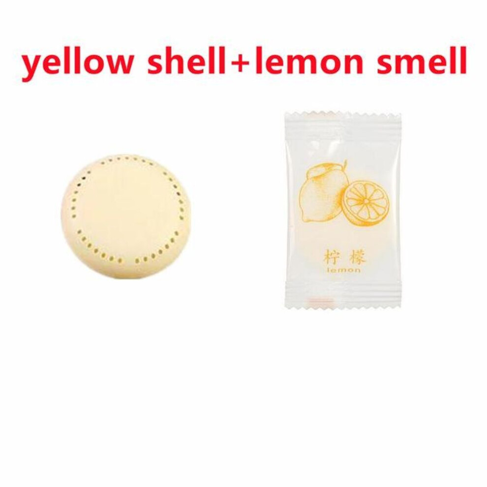 (yellow) Solid Round Aromatherapy Deodorant for Wardrobe and Toilet