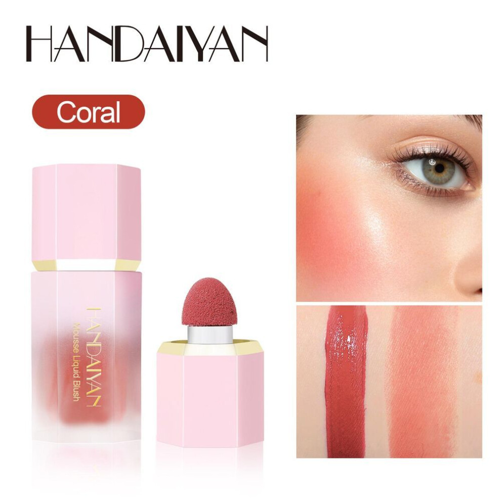 (03) Creamy Lip And Cheek Tint Moisturizing Blush Stick Waterproof Multi-use Makeup