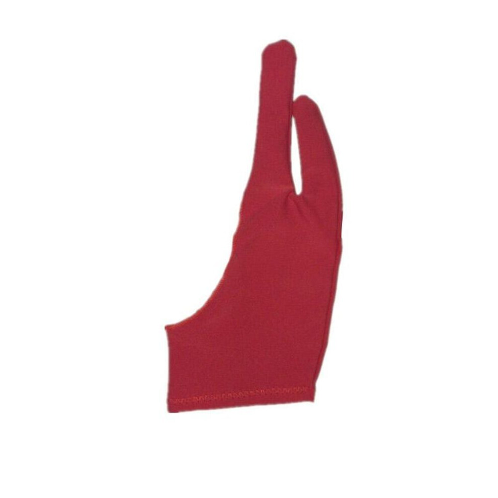 (red, L) 1PC Home Decor Anti-fouling Universal Artist Painting Tool Two Finger Glove Drawing Soft S-L