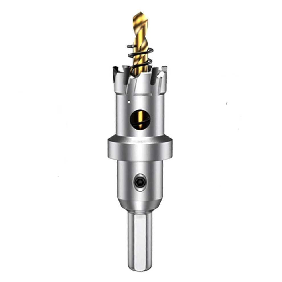 (As Show, One Size) 22Mm Tungsten Carbide Hole Saw, Tct Hole Saw Drill Bit With 1 Titanium Plated Pilot Drill B Imy 5093216511328