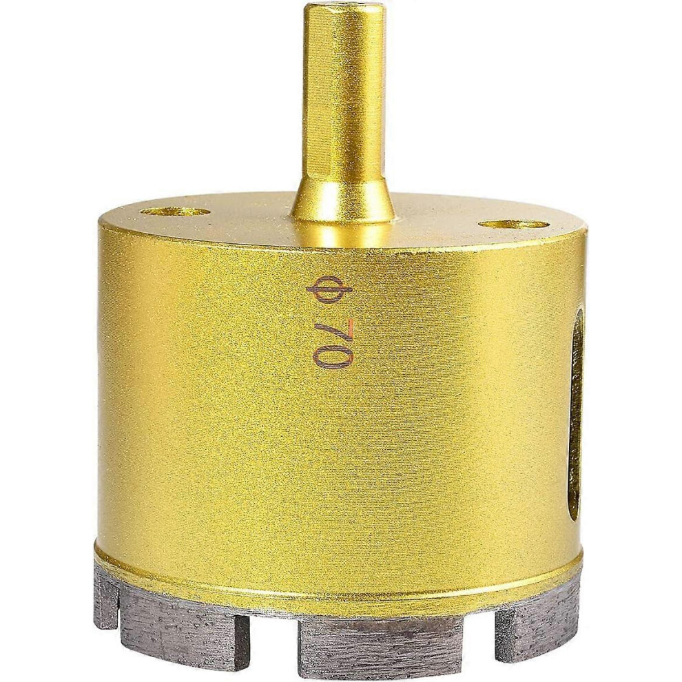 (As Show, One Size) 70Mm Dia Diamond Drole Hole Saw,Hollow Core Drill Bit For Slate Porcelainmarble,Glass,Tile,Marble,Gran Zub 5093216543411