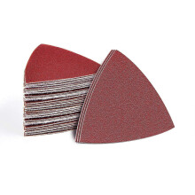 (As show, One size) Multipurpose Triangular Sandpaper | Grain Assortment (60, 120, 240) | 60 sheets of 80x80x80 VSH