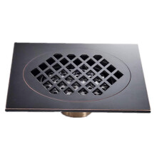 (As show, One size) Floor Drain 1 Pieces Shower Drain 15*15 Cm Super Biggest Black Floor Drain Bathroom Dr MUV