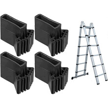 (As show, One size) 4 Pcs,Replacement Rubber Ladder Feet,Ladder Safety Feet,Ladder Protective Cover,Ladder Accessor DRI
