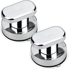 (As show, One size) 2pcs Suction Cup Door Handle Bay Window Suction Cup Strong Suction Cup Pull Handles for Bathroom Glass Cupboard Drawer Door Han MFH