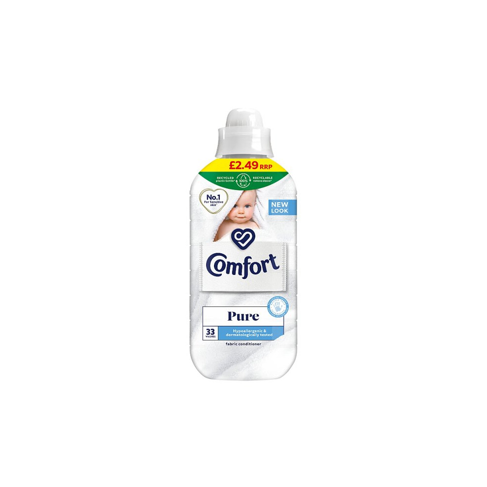 Comfort Fabric Conditioner Pure 33 Wash 990 Ml (Case Of 8 X 990ml)