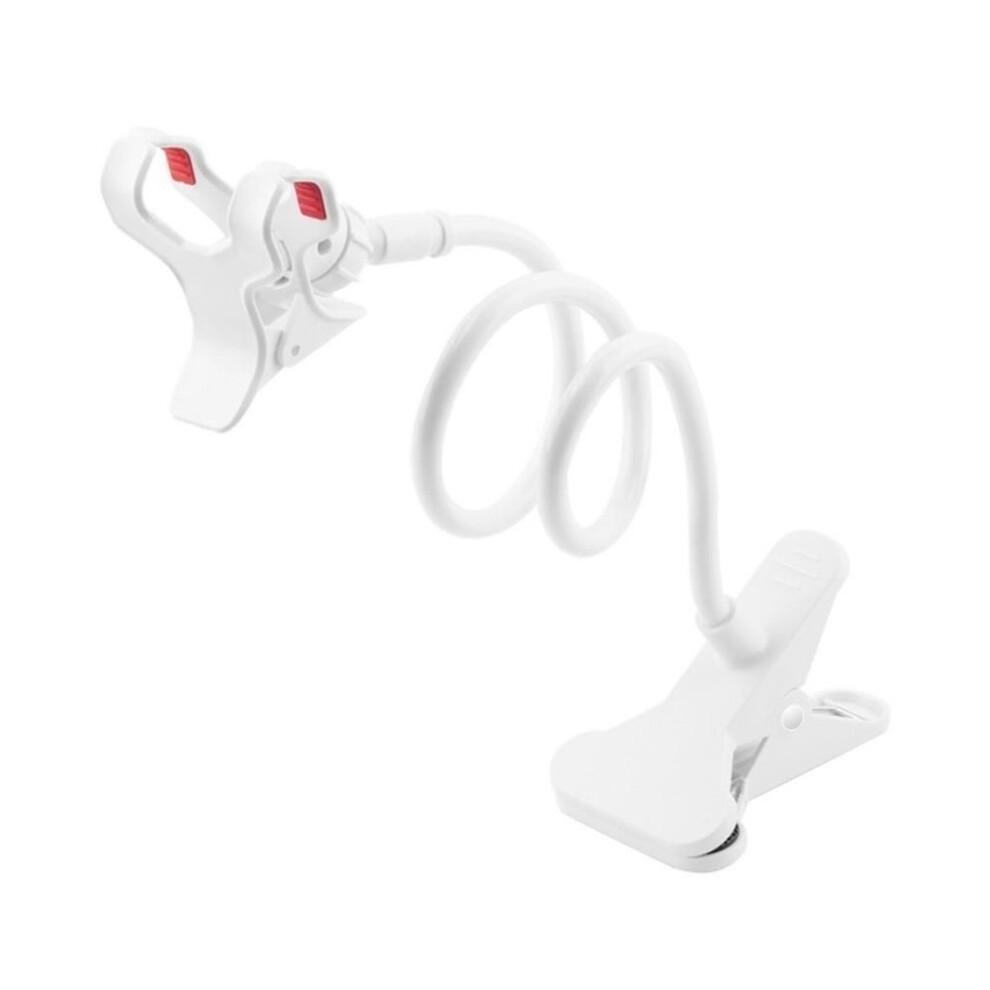 (white) Mobile Phone Holder Universal Smartphone Clamp 64cm Claw Clip Flexible Rod Articulate Support Bracket 360 Adjustable Lazy Stand