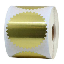 Round Gold Mailing Label Stickers Roll, Envelope Seal -2 In(golden)(500pcs) Zekai