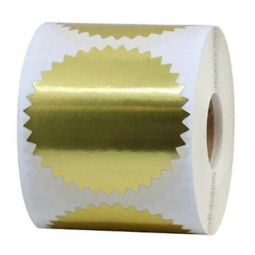 Round Gold Mailing Label Stickers Roll, Envelope Seal -2 In(golden)(500pcs) Zekai