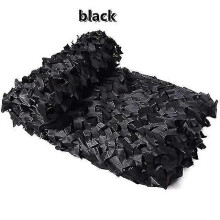 (2X3M, Black) 2025 Reinforced Camouflage Net Swimming Pool Beach Gazebo Garden 3x4m 3x6m 4x5m Sun Shelter Camo Canvas Shade Nets Garden Decor