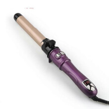 (Purple UK 28mm) Fully Automatic Rotating Electric Curling Iron