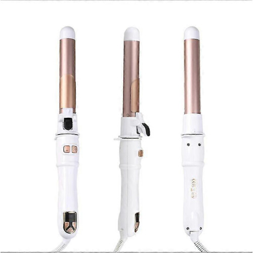 (Purple UK 32mm) Fully Automatic Rotating Electric Curling Iron 2