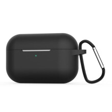 (bistre, for Airpods Pro with hook) Silicone Case For Airpods Pro Case Wireless Bluetooth for Apple Airpods 2 Cover Earphone Case For Air Pods pro