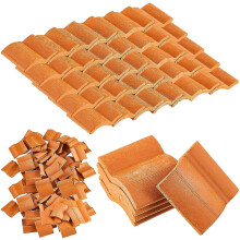 Roof Tiles Building Set Miniature Tiles Roof Tiles Shingles Tile Landscape Accessories,100pcs