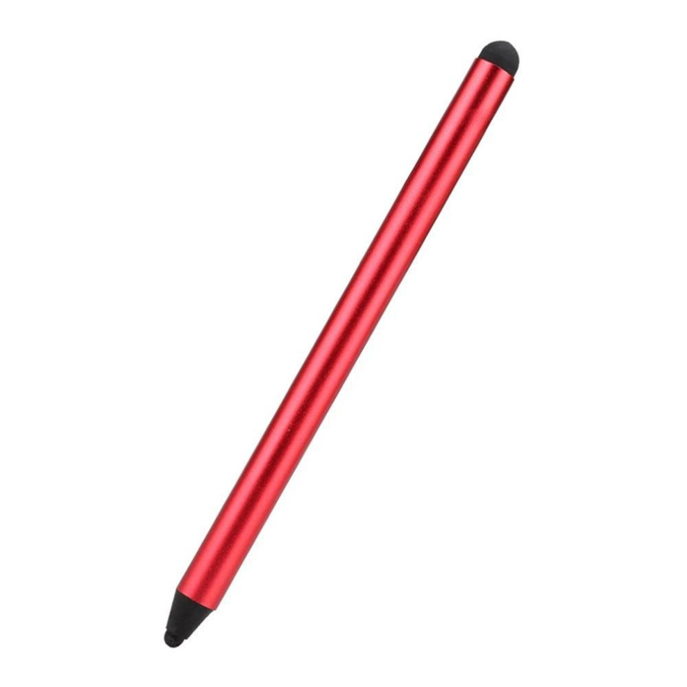 (red) Anti-fingerprint Tips Dual Screen Touch Capacitive Drawing Pen Stylus For Tablet