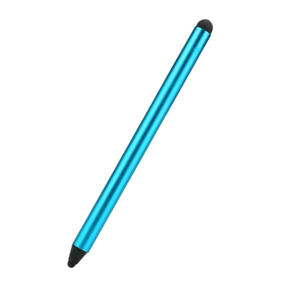 (blue) Anti-fingerprint Tips Dual Screen Touch Capacitive Drawing Pen Stylus For Tablet