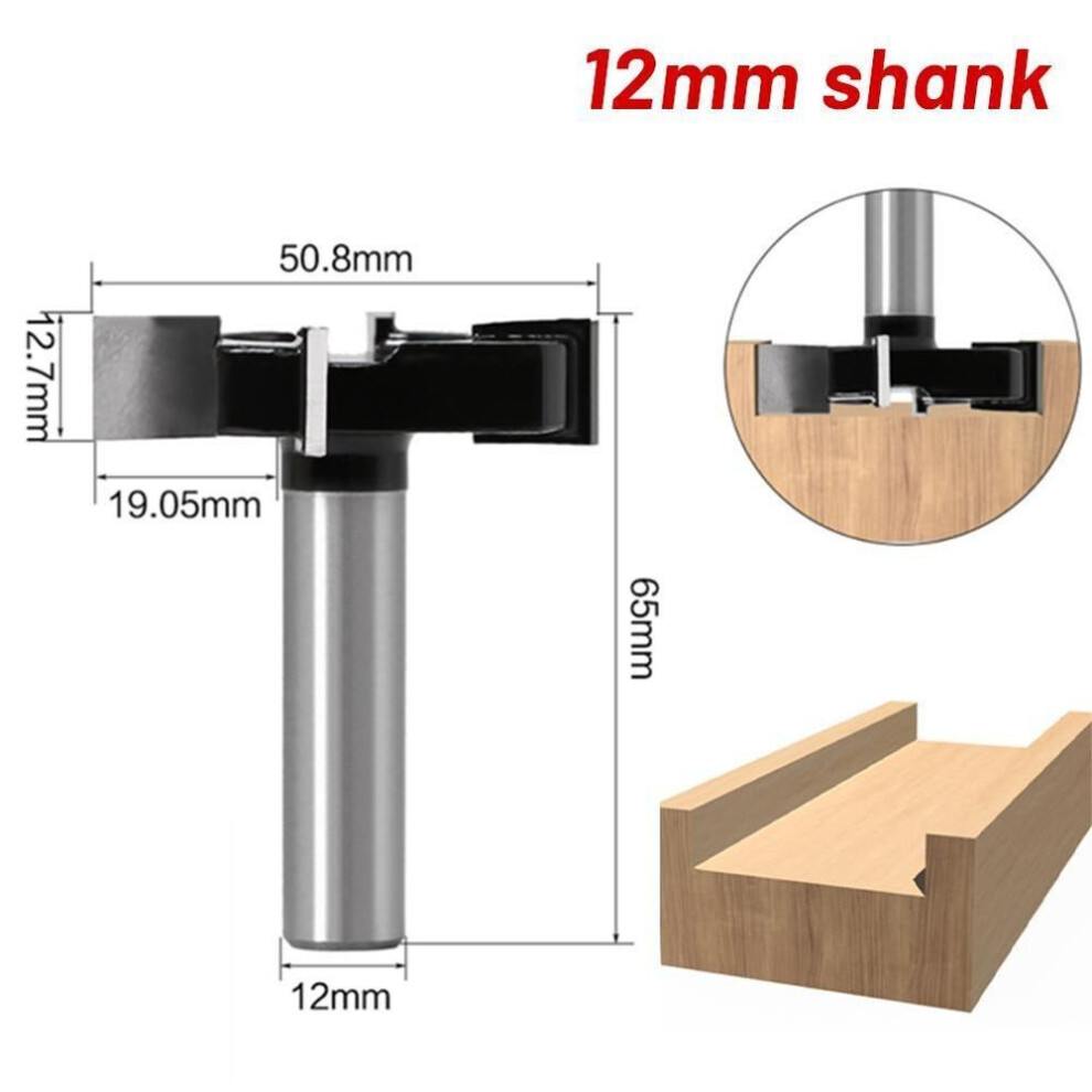 (12mm) Cnc-spoilboard Surfacing Router Bit Carbide Planer Wood  Cutter Planing Tool