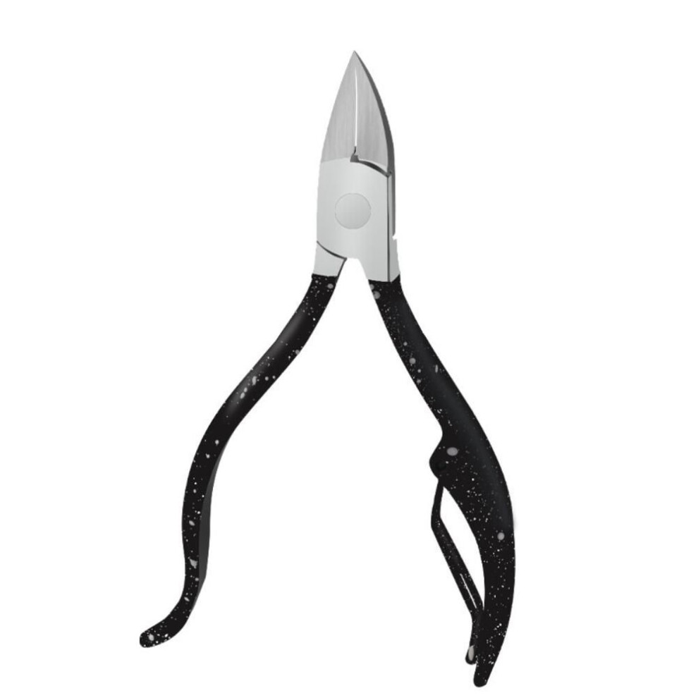 (black) Black Toenail Ingrown Nail Art Cuticle Nipper Clipper Edge Cutter Manicure Scissor Plier Tool Pedicure Dead Skin Remover
