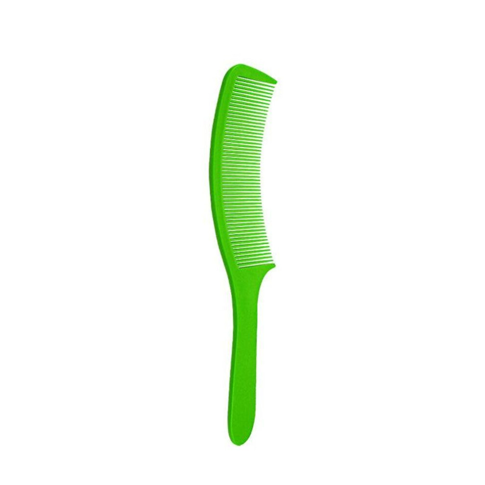 (green) Professional Curved Shaver Hair Clipper Cutting Comb Barber Flat Top Comb Anti-static Barber Hairdressing Hair Cutting Brush