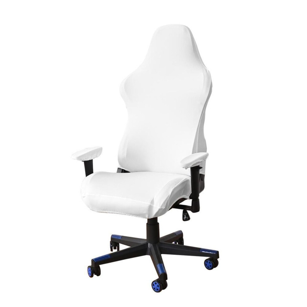 (white, 1 Pc) Gaming Chair Cover Universal Stretch Office Computer Racing Seat Cover Protector