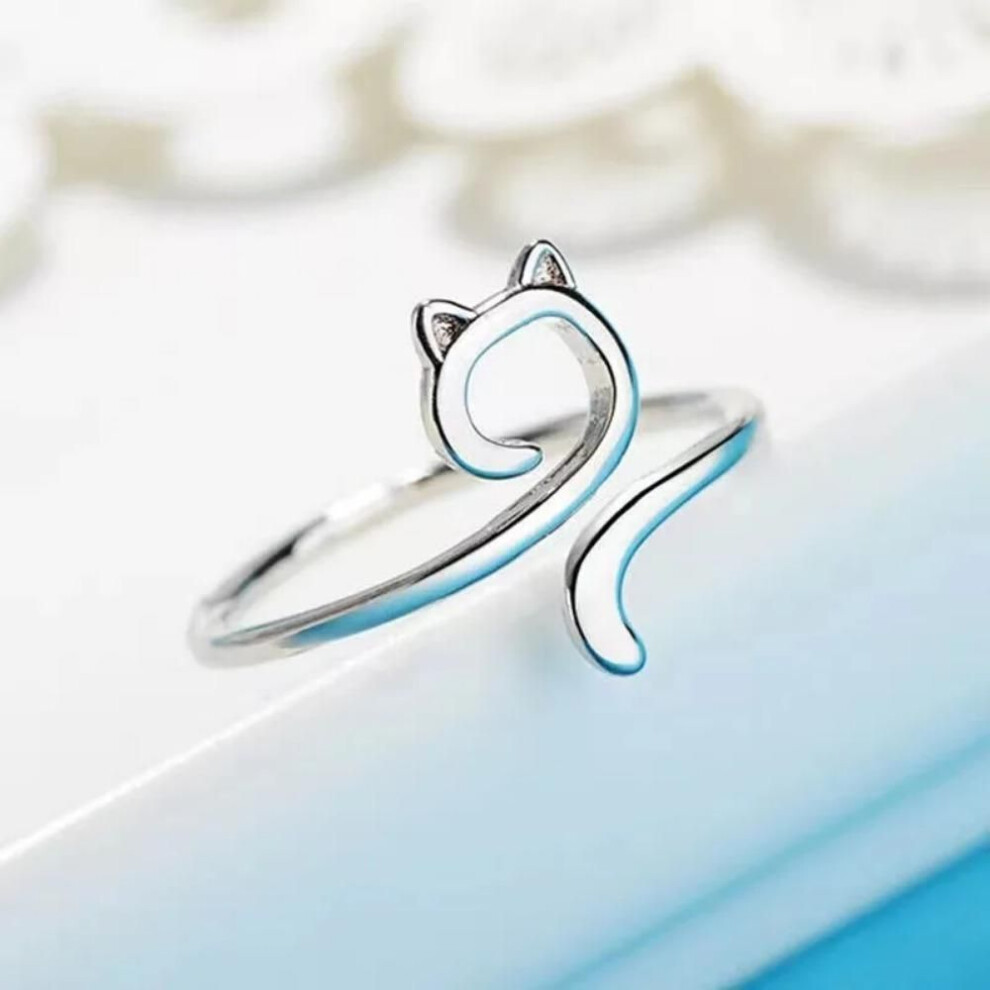 (white) Adjustable Knitting Crochet Ring, Open Guide Yarn Guide Crochet Tension Ring For Faster Knitting, Women&apos;s Knitting