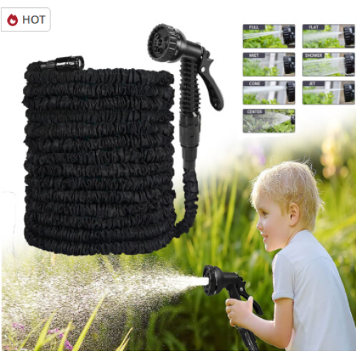 (100FT) Heavy Duty Expandable Flexible Hose Pipe Spray Gun
