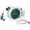 Outsunny Outsunny Retractable Hose Reel Wall Mounted with Lock, Light Grey 9