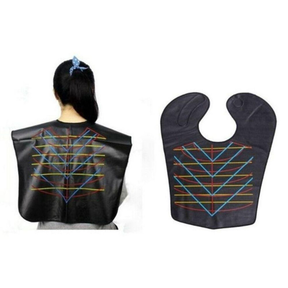 (black) Waterproof Barber Hair Coloring Apron Professional Haircut Cape Hair Dye Shawl Cloth Hairdresser