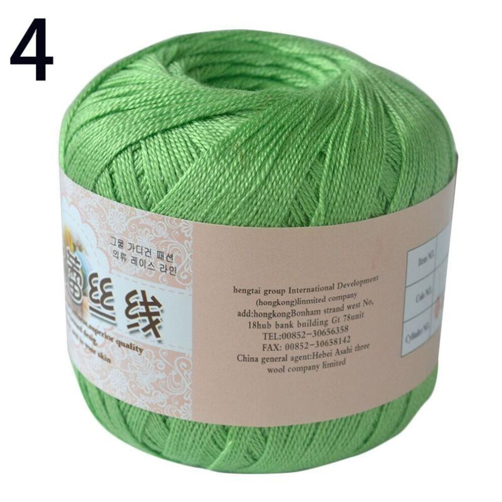 (4) 50g/ball Cotton Cord Sewing Thread Crochet Thread Hand Knitting Lace Cotton Yarn Diy Mercerized