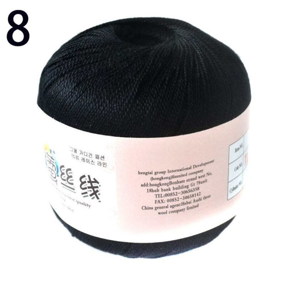 (8) 50g/ball Cotton Cord Sewing Thread Crochet Thread Hand Knitting Lace Cotton Yarn Diy Mercerized