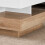 AINPECCA Rotating Coffee Table Sofa Side Tables LED Lights 12