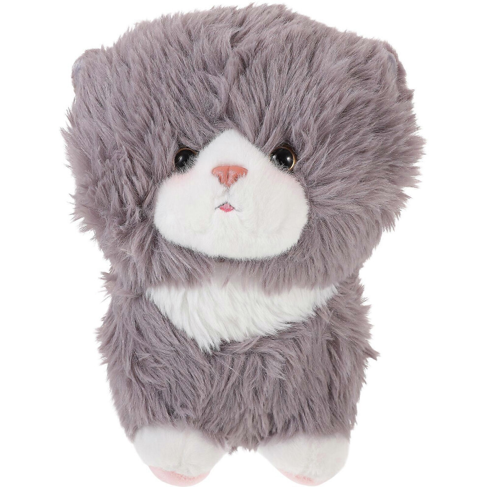 Photos - Other Toys Plush Cat Toy Stuffed Cat Toy Cartoon Animal Toy Plush Stuffed Animal for Kids(Grey, One size)
