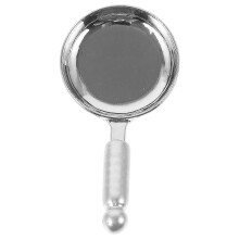 (Silver, One size) Artificial Miniature Craft Mini House Mini House Decor Decorative Mini Pan Model