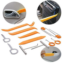 (As show, One size) 12Pcs Car Trim Door Panel Removal Molding Set Kit Pouch Pry Tool Interior DIY UIM