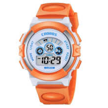 (Orange, One size) Fashion Children s Watch Multi-function Electronic Rubber Wrist Watch Luminous Boy Girl Waterproof Student Sports Watch for Kids CCW