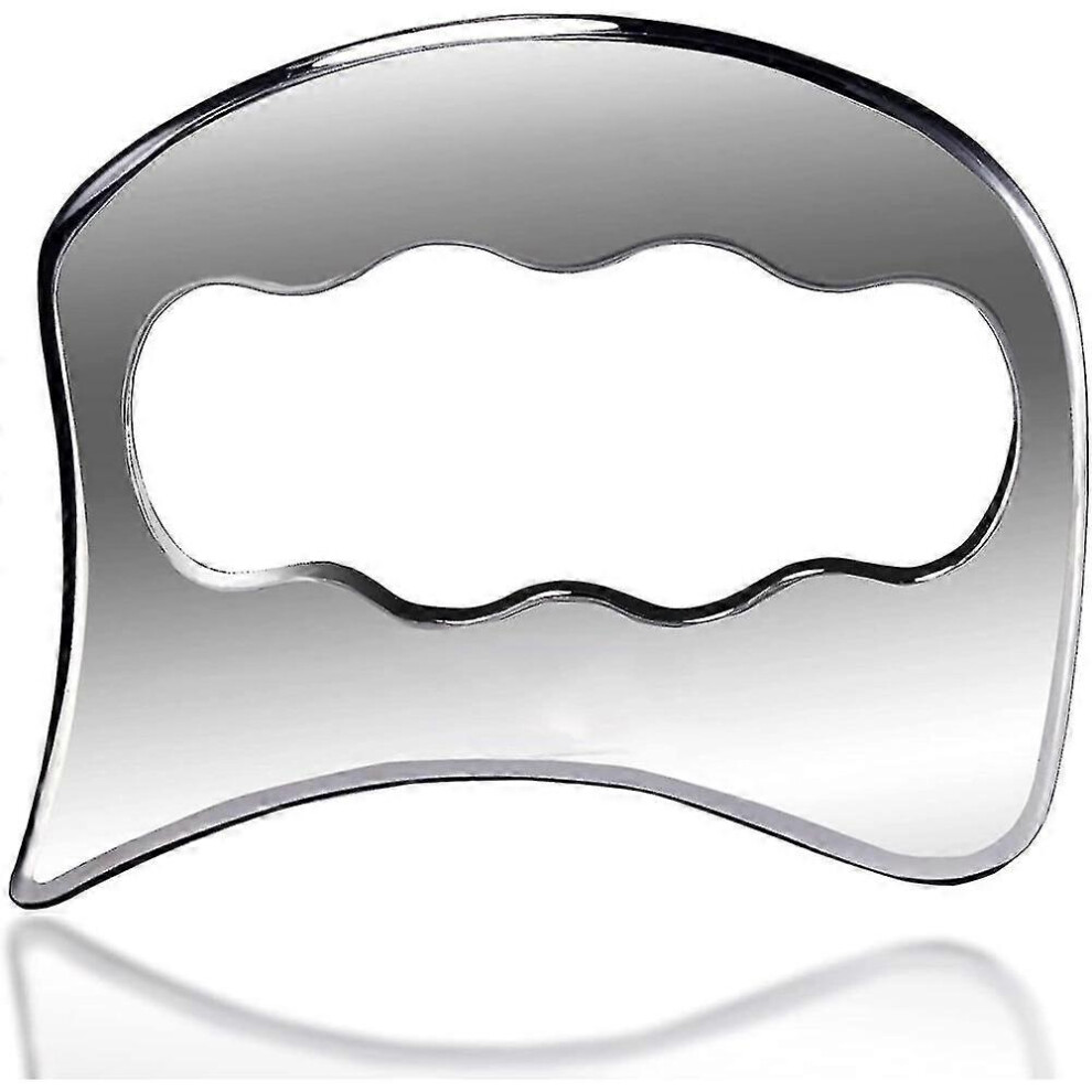 (As show, One size) Large Stainless Steel Gua Sha Muscle Scraper Tool For Physical Therapy,massage Scraper,scraping Massage Tools,gua Sha Massage Tool