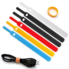 (Red, One size) 100PCSSet Candy Color Data Cable Tie Nylon Hook Loop Cable Wiring Harness Cable Fastener Marker Straps Power Wire Managem SUV